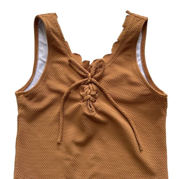 Rylee + Cru Lace-Up Swimsuit Size 6-7y - Picture 2 of 4